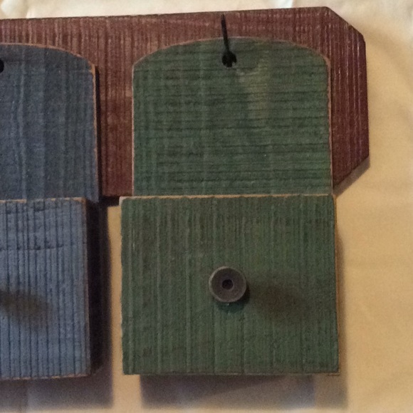 Wood three box letter holder - Picture 4 of 6